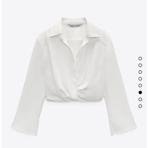 Zara Pleated Crop Top